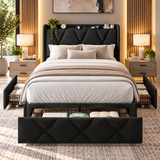 HavenLux Storage Bed