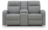 Moreau Place DBL Reclining Loveseat w/Console
