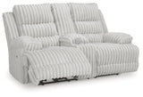 Technique DBL Reclining Power Loveseat w/Console