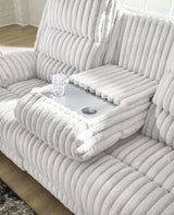 Technique Reclining Power Sofa w/Drop Down Table