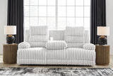 Technique Reclining Power Sofa w/Drop Down Table