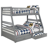 Ashton 2-drawer Wood Twin Over Full Bunk Bed