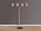 Rain Drop Arc Lamp Gold