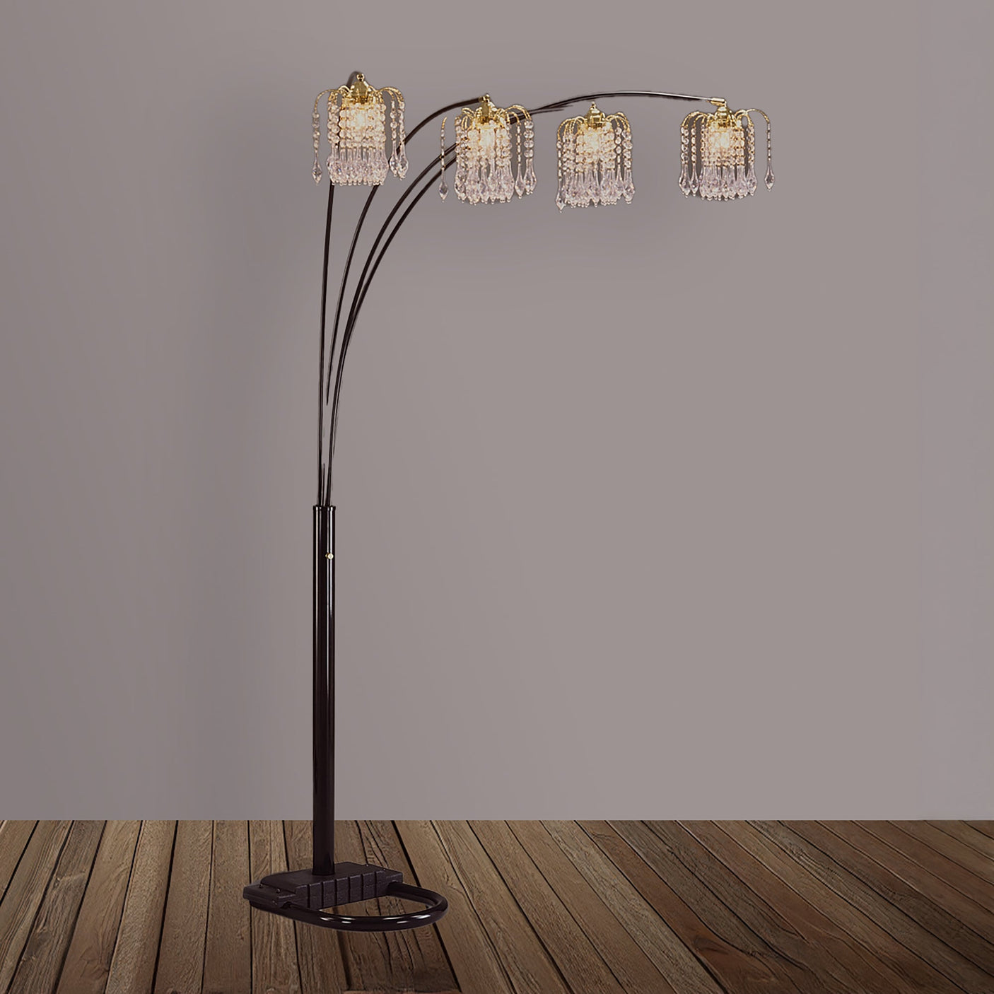 Rain Drop Arc Lamp Black