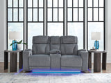 Forest Lake Power Reclining Loveseat/Console/Adjustable Headrest