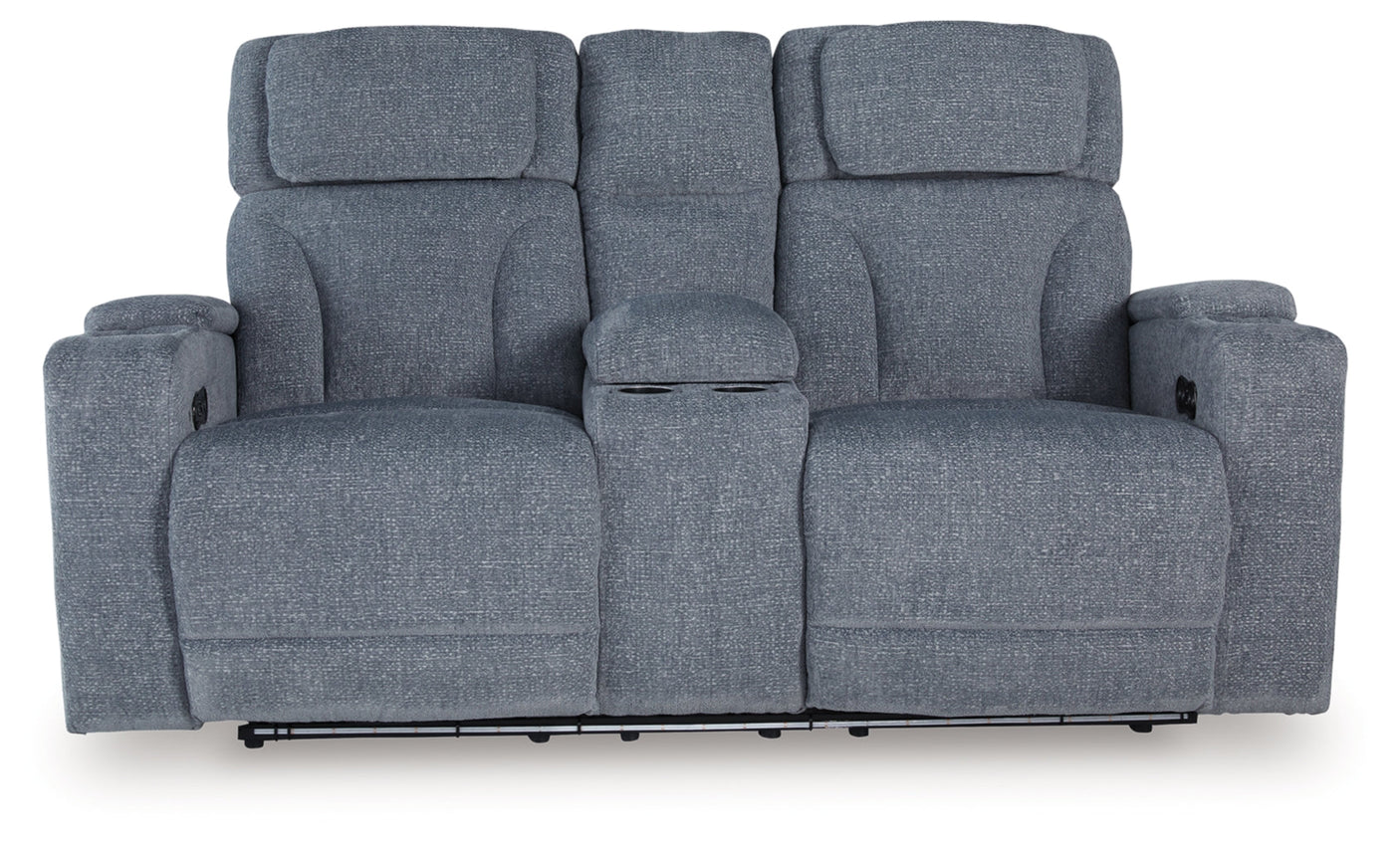 Forest Lake Power Reclining Loveseat/Console/Adjustable Headrest