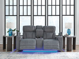 Forest Lake Power Reclining Loveseat/Console/Adjustable Headrest