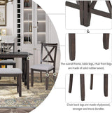 Emma Table w 4 Chairs & Bench
