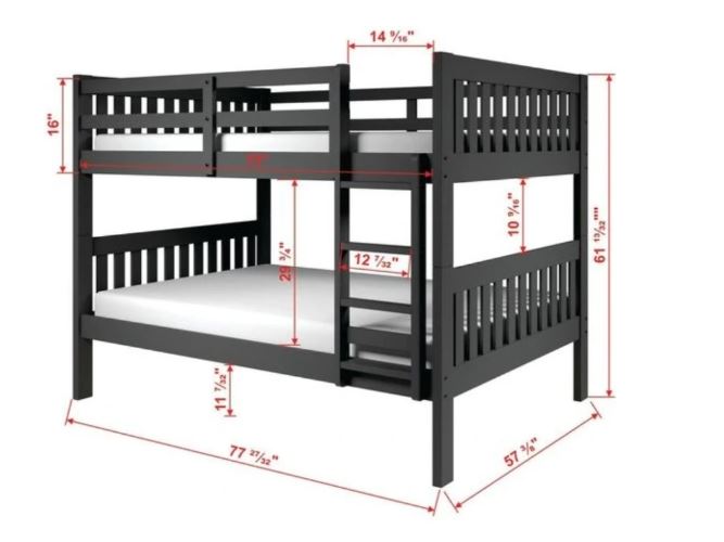 Zeke Full/ Full Bunk Bed