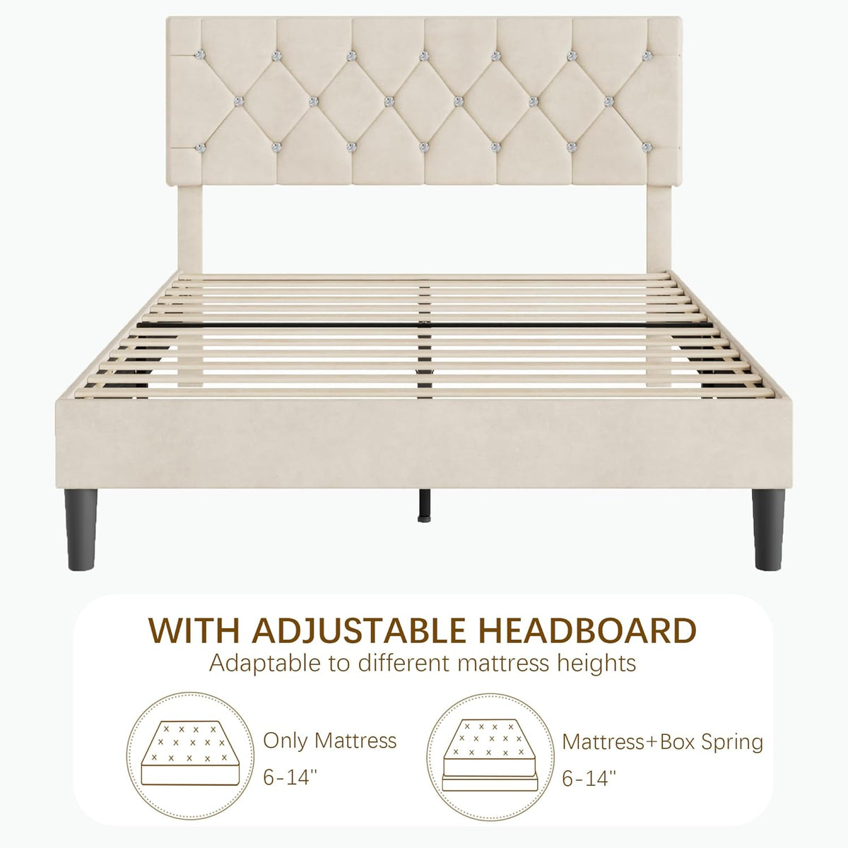 Crystal Queen Bed