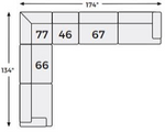 4 pc Sectional