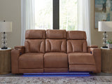 Point Clear Power Reclining Sofa with Adjustable Headrest