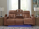 Point Clear Power Reclining Sofa with Adjustable Headrest