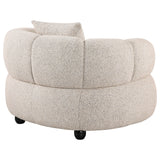 Whitney Contemporary Channel Tufted Boucle Upholstered Accent Chair