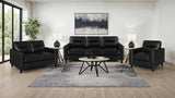 Scotland Faux Leather Upholstered Sofa Set