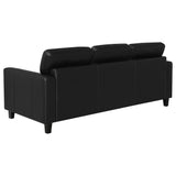 Scotland Faux Leather Upholstered Sofa Set