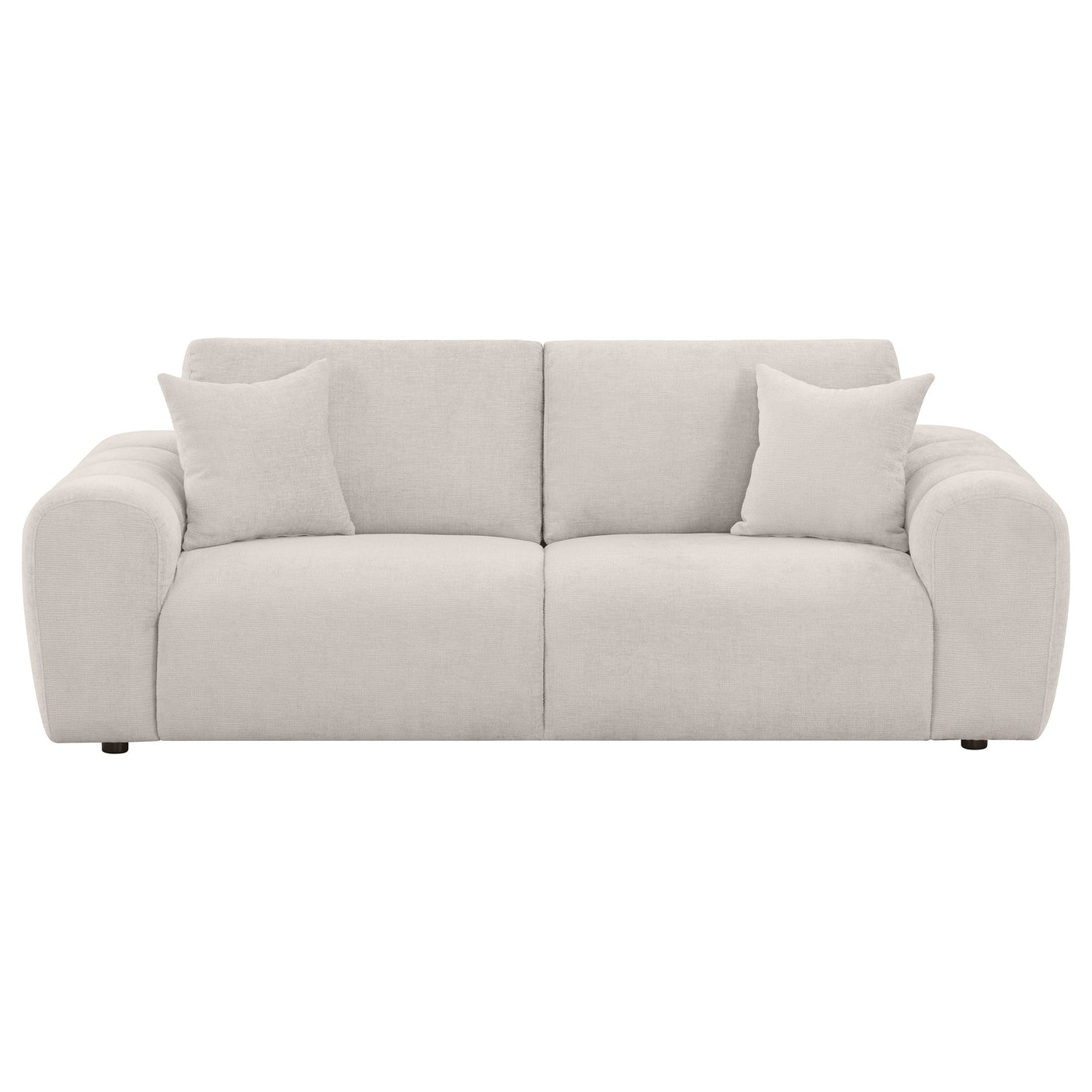 Burnett Chenille Upholstered Wide Arm Sofa