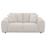 Burnett Chenille Upholstered Wide Arm Loveseat
