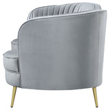 Sophia Upholstered Channel Tufted Loveseat