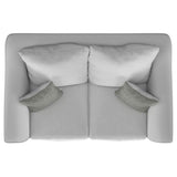 Salizar Upholstered Flared Arm Loveseat