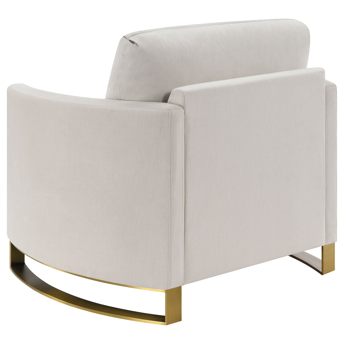 Corliss Upholstered Curved Track Arm Chair
