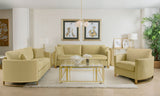 Corliss Velvet Upholstered Sofa Set