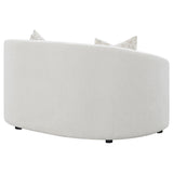 Rainn Boucle Upholstered Sloped Arm Loveseat Latte