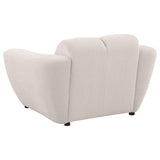 Destino Chenille Splayed Arm Sofa Set Greige