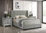 Daphne Queen Bed L.Grey Tweed