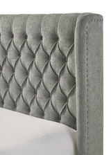 Daphne Queen Bed L.Grey Tweed
