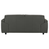 Buxton Top Grain Leather Upholstered Loveseat