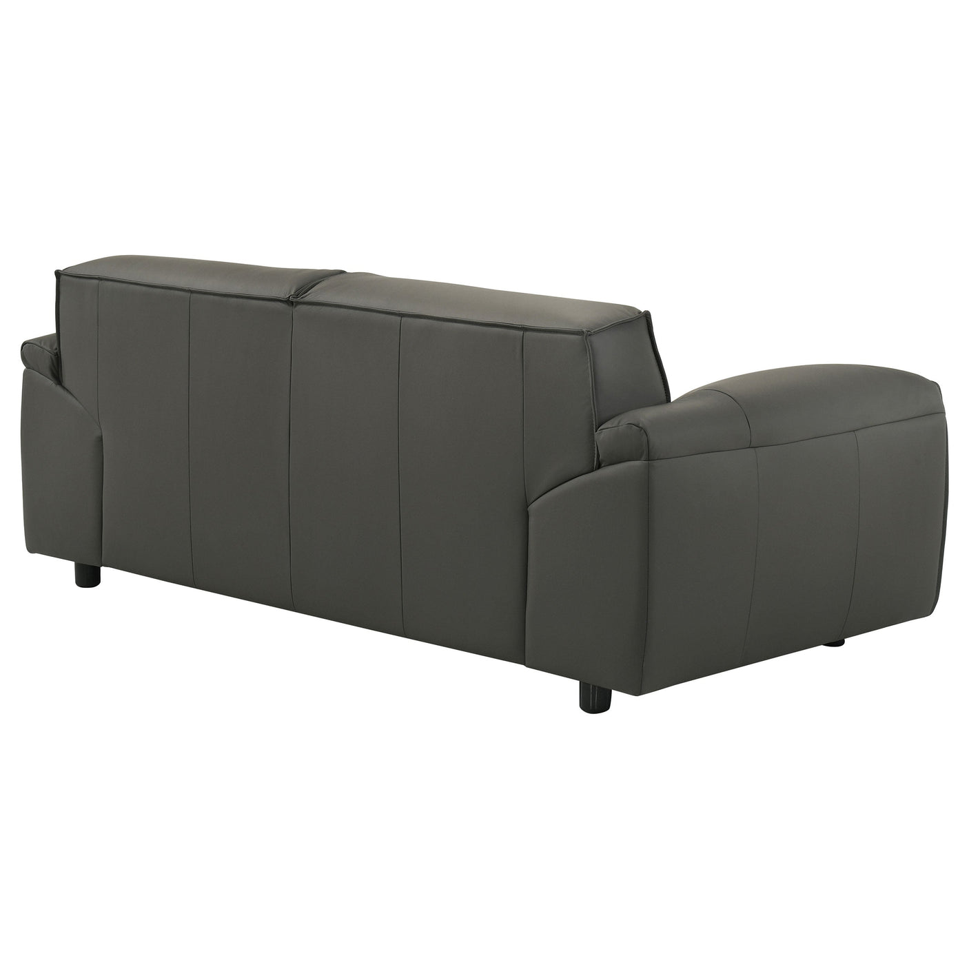 Buxton Top Grain Leather Upholstered Loveseat
