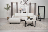 Caspian Upholstered Curved Arm Chaise Sectional Sofa
