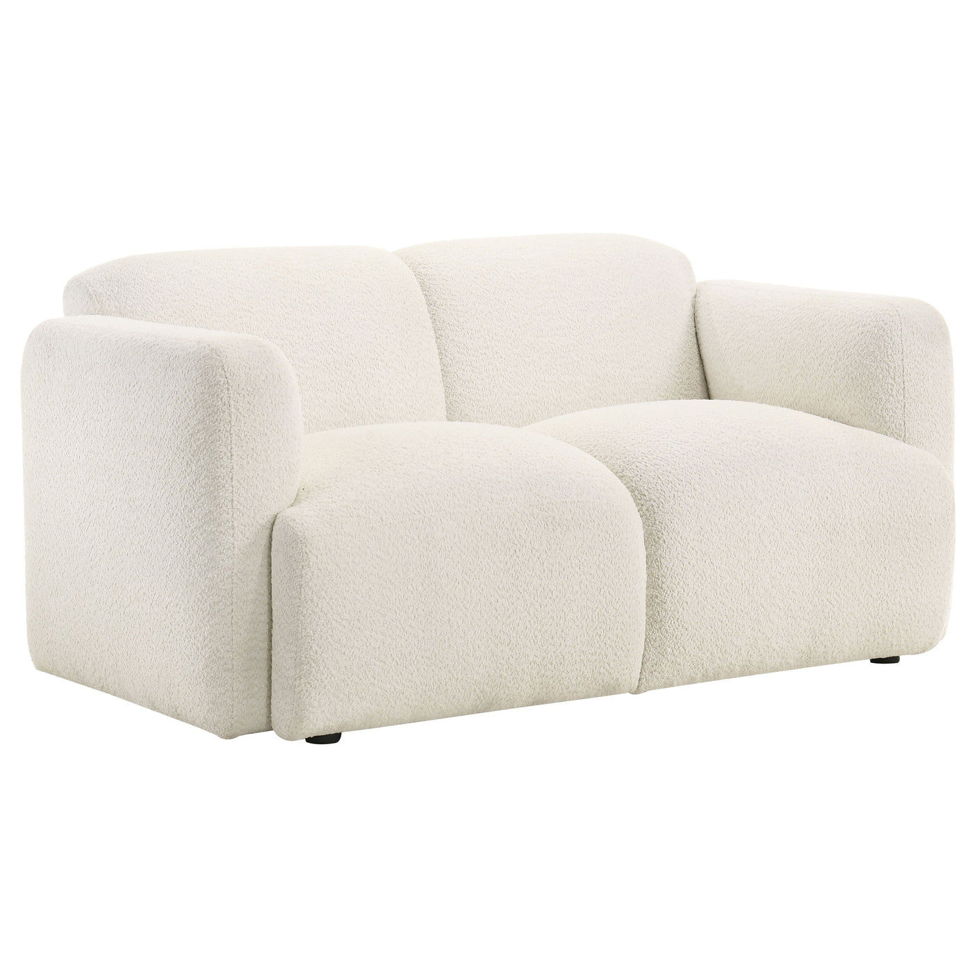 Dorset Fabric Upholstered Round Track Arm Loveseat