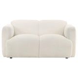 Dorset Fabric Upholstered Round Track Arm Loveseat