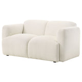 Dorset Fabric Upholstered Round Track Arm Loveseat