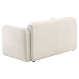 Dorset Fabric Upholstered Round Track Arm Loveseat