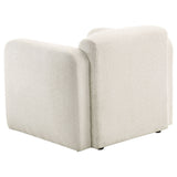 Dorset Fabric Upholstered Round Track Arm Accent Chair