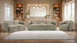 Dorset Upholstered Round Track Arm Sofa Set