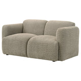 Dorset Fabric Upholstered Round Track Arm Loveseat