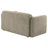 Dorset Fabric Upholstered Round Track Arm Loveseat