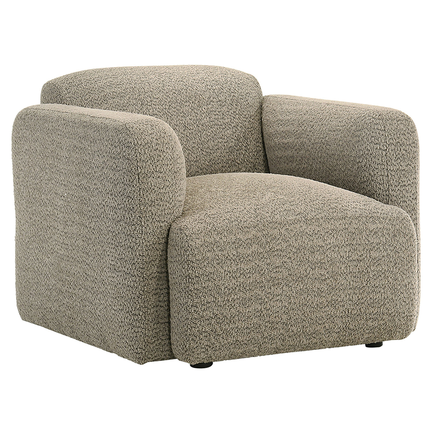 Dorset Fabric Upholstered Round Track Arm Accent Chair