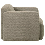 Dorset Fabric Upholstered Round Track Arm Accent Chair