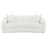 Isabella Faux Sheepskin Upholstered Sofa Set Natural