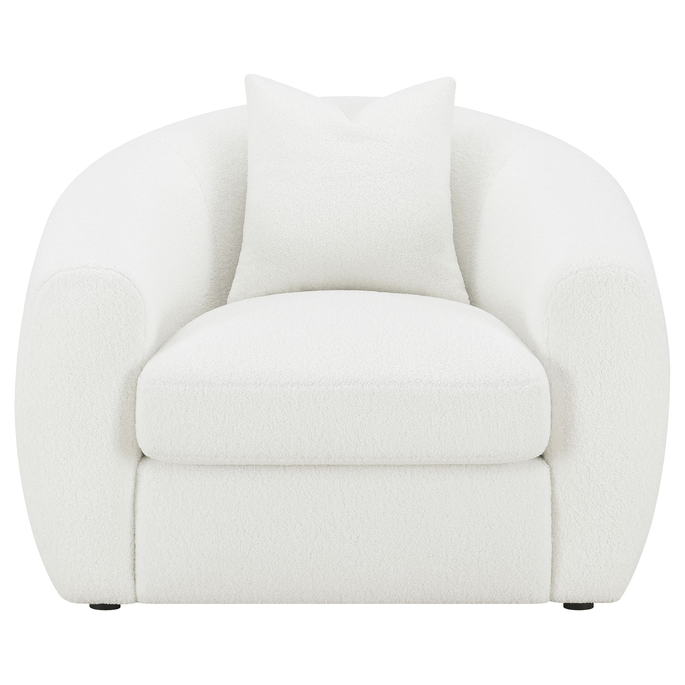 Isabella Faux Sheepskin Upholstered Sofa Set Natural
