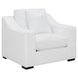 Ashlyn Upholstered Sloped Arm Sofa Set