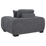 Octavia Upholstered Track Arm Accent Chair