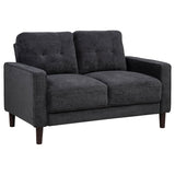 Bowen Ii Fabric Upholstered Track Arm Loveseat