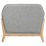 Vaughn Fabric Upholstered Flared Arm Accent Chair Grey