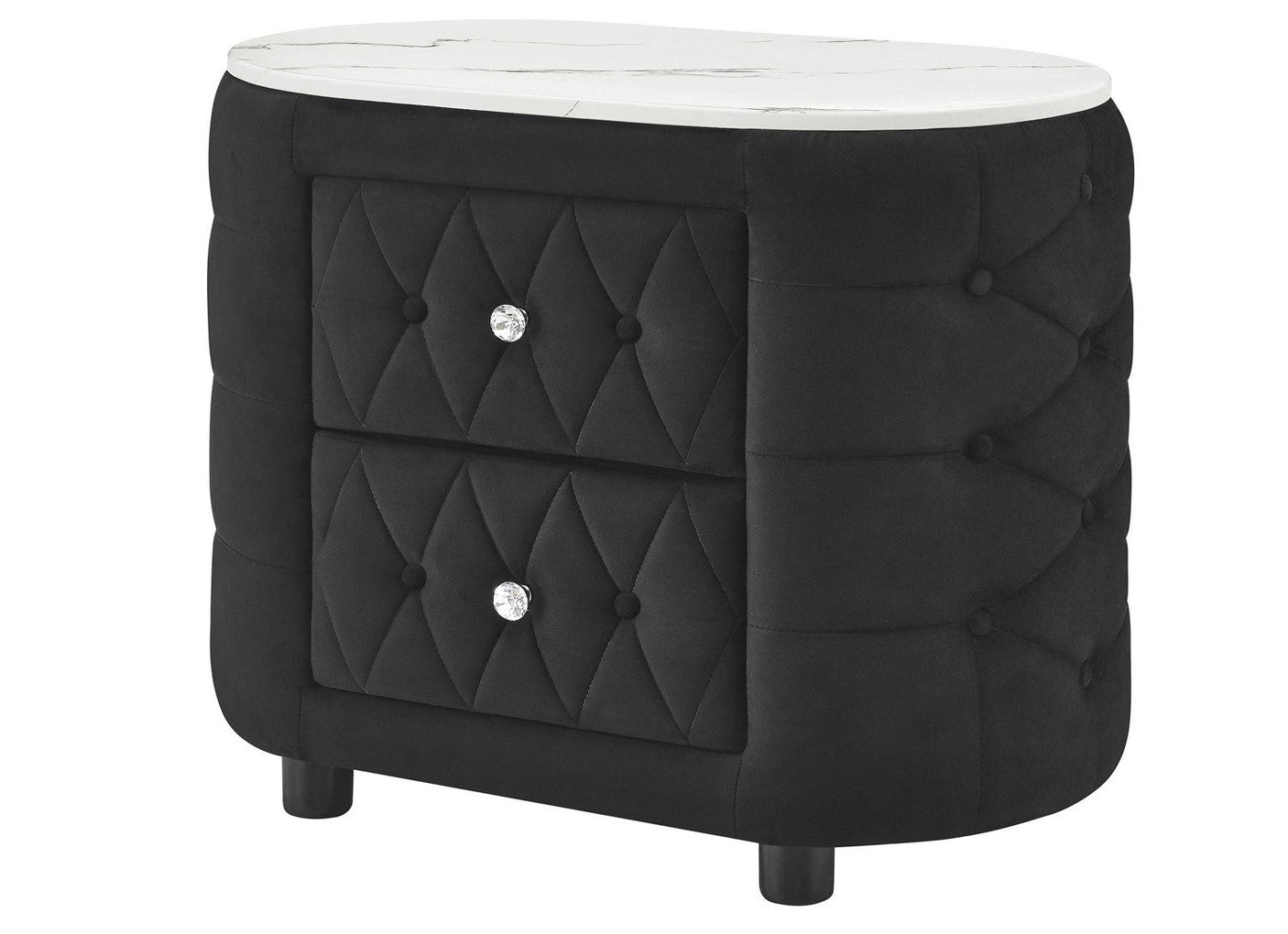 Natalia Night Stand w/ Faux Marble Top